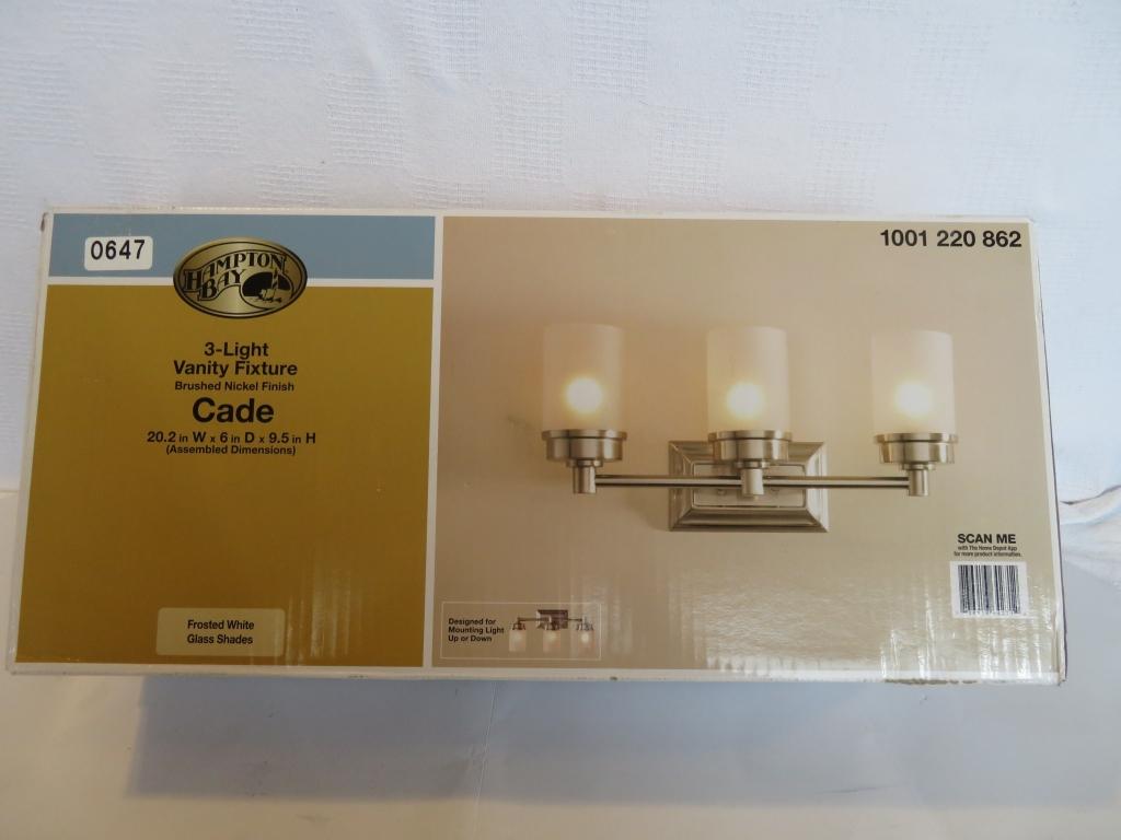 Hamton Bay "CADE" 3 Light Vanity Light