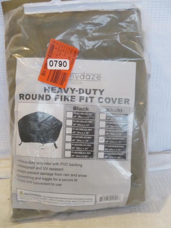 Sunnydaze Heavy Duty Round Fire Pit Cover