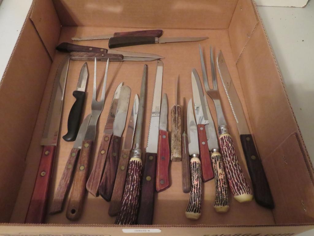 Lot of Knives & Serving Forks