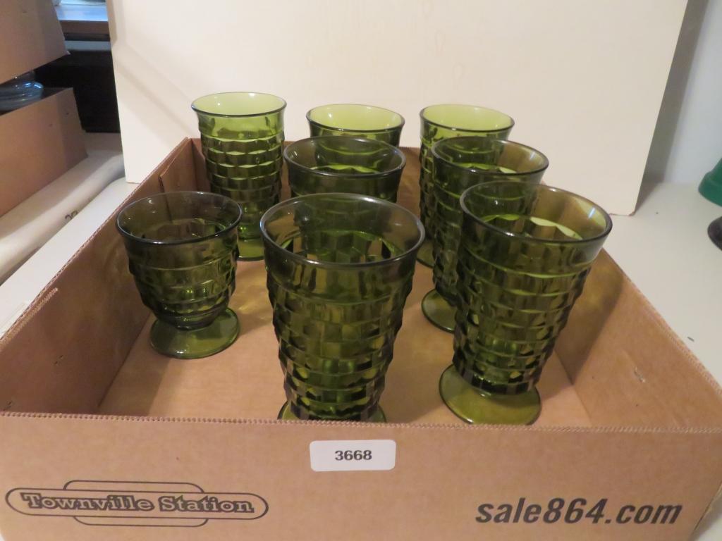 VIntage Green Glassware