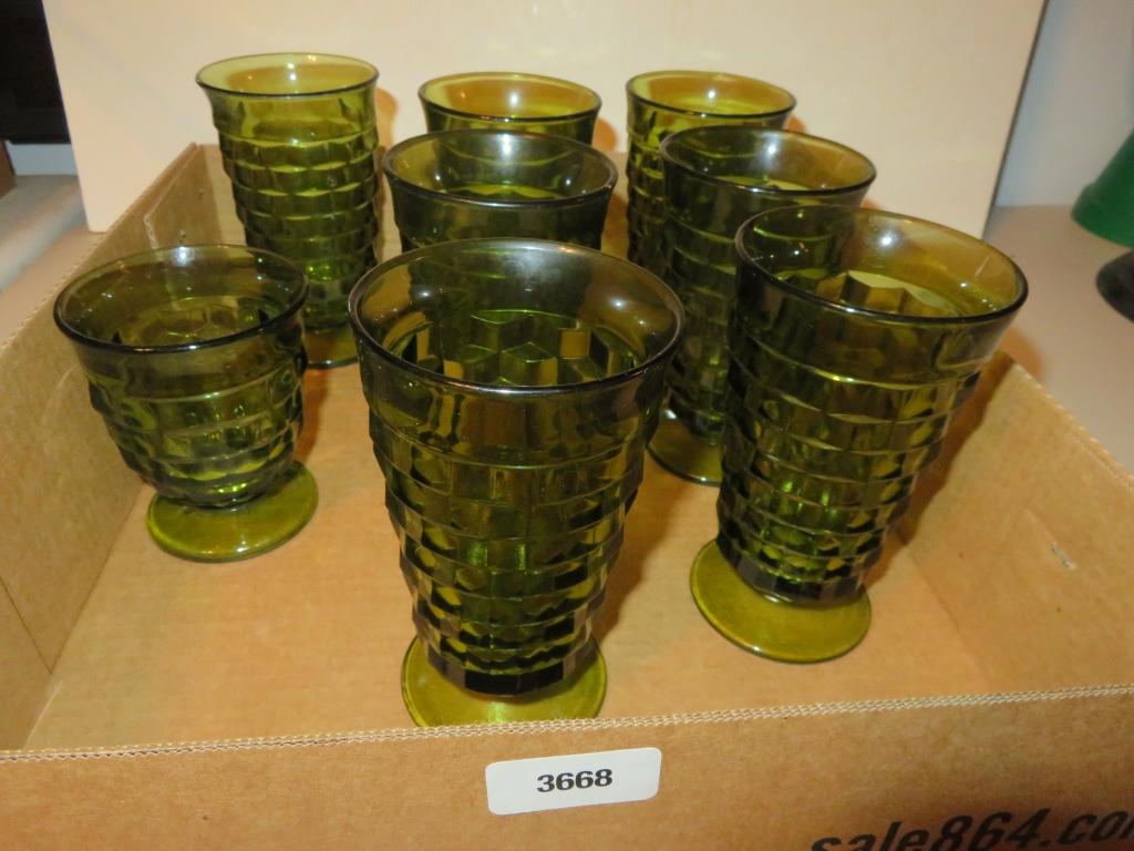 VIntage Green Glassware
