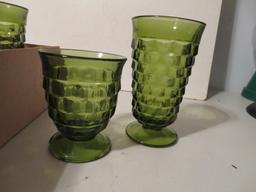 VIntage Green Glassware