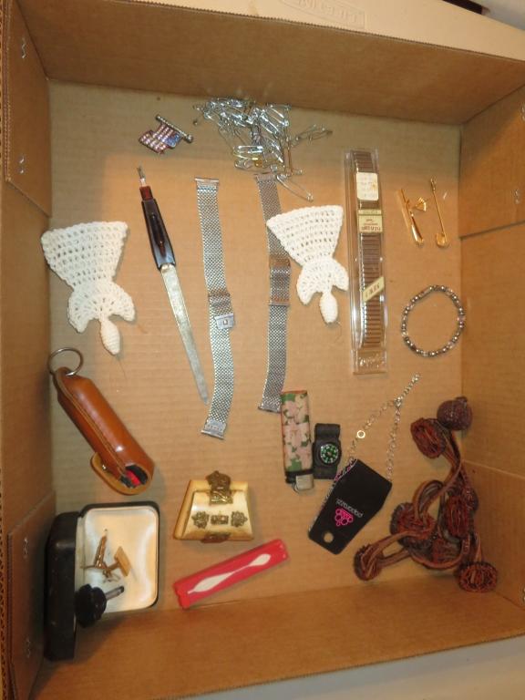 Lot of Jewelry, Watch Bands & Collectibles