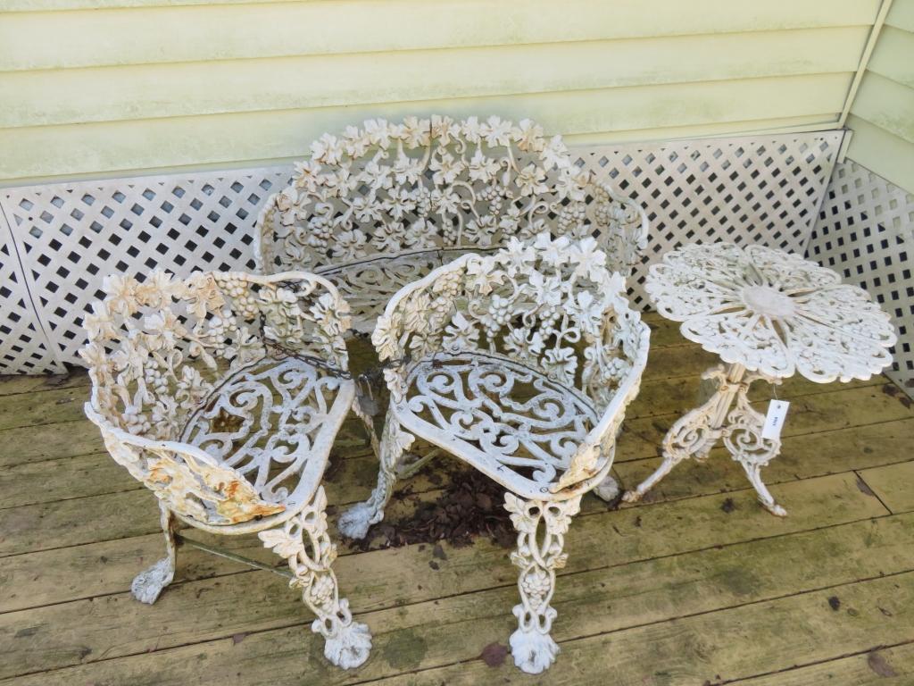 4 Pc Wrought iron Set