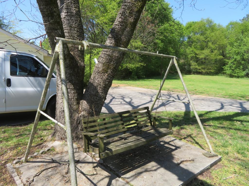 Metal Swing Frame w/ Wood Swing