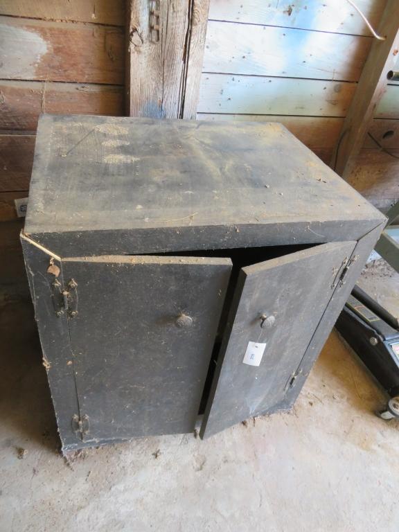 Wood Storage Cabinet