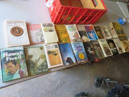 Coca Cola Crate & lot of books