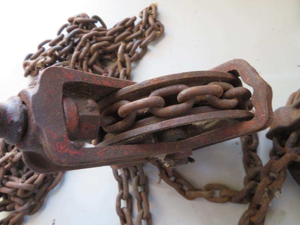 Vintage American Chain & Cable Chain Hoist