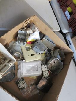 Box lot of electrical items