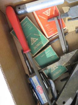 Box lot of Files & Taps