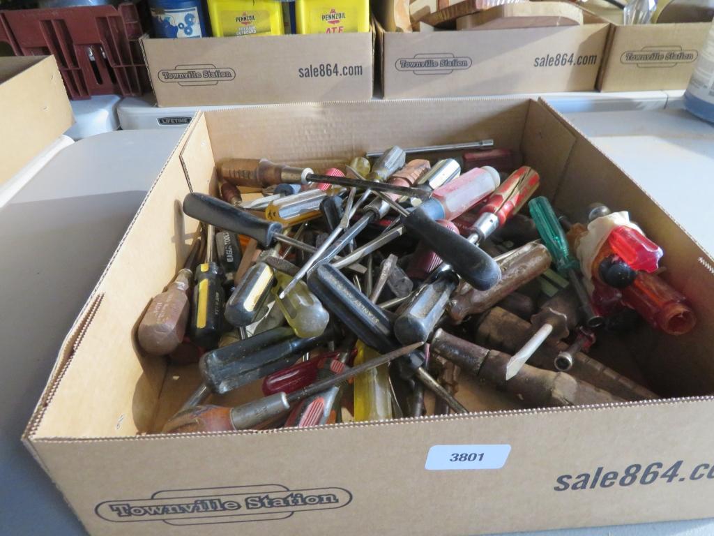 Box lot of Screw & Nut Drivers