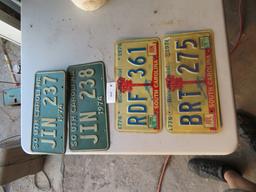 4 Vintage South Carolina Tags