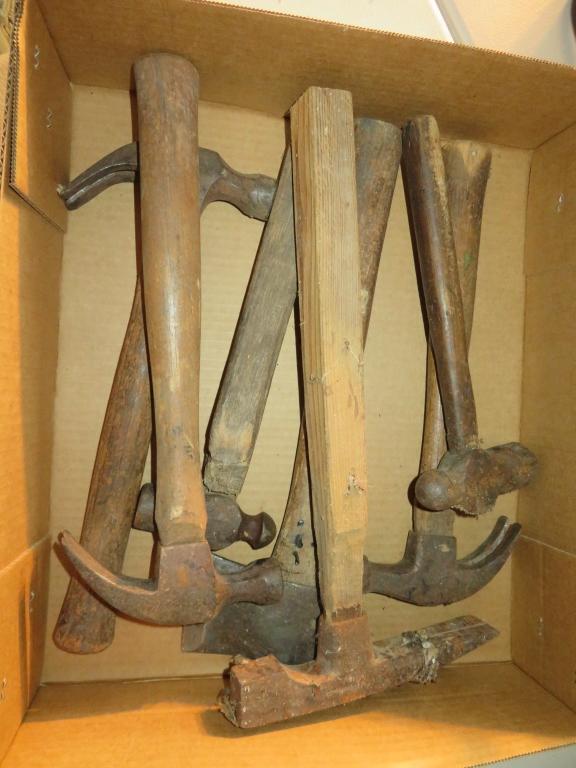 Lot of hammers and hatchet