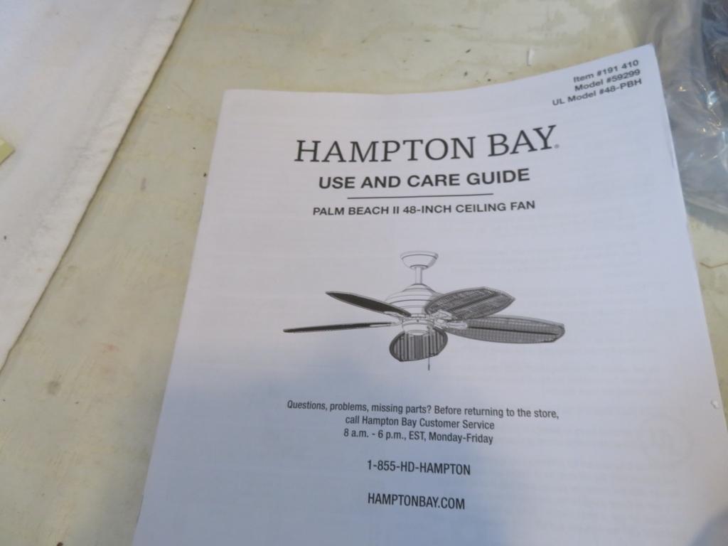 Hampton Bay 48 in Ceiling Fan