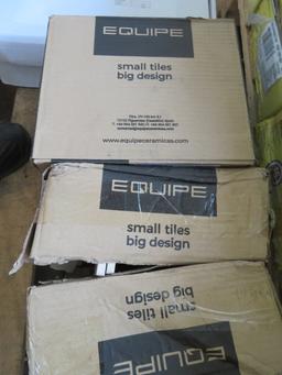 4 cases Equipe Mallorca White Ceramic Tile