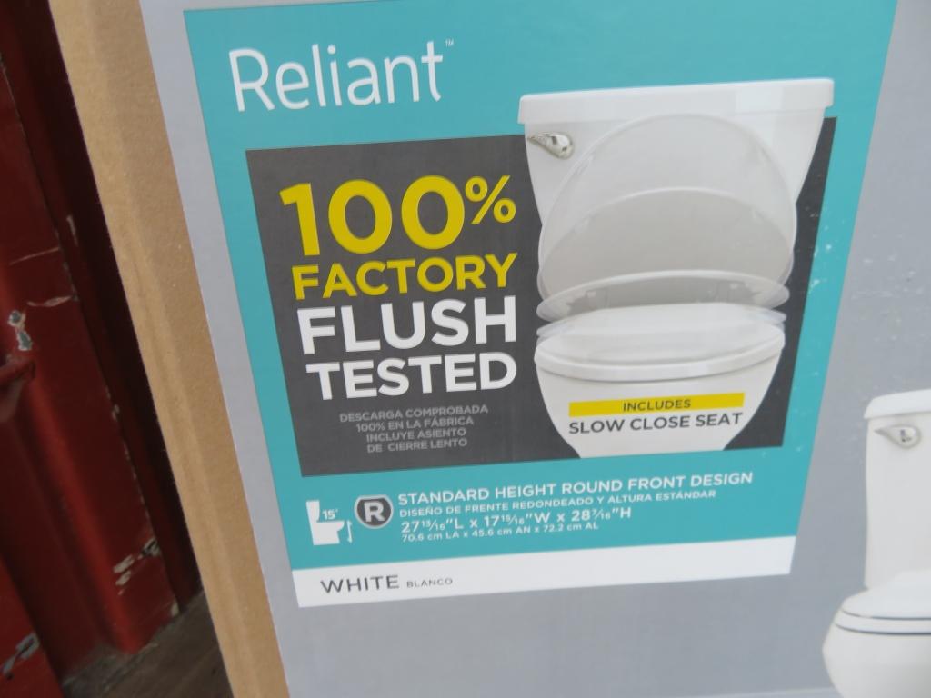 American Standard Reliant Round White Toilet