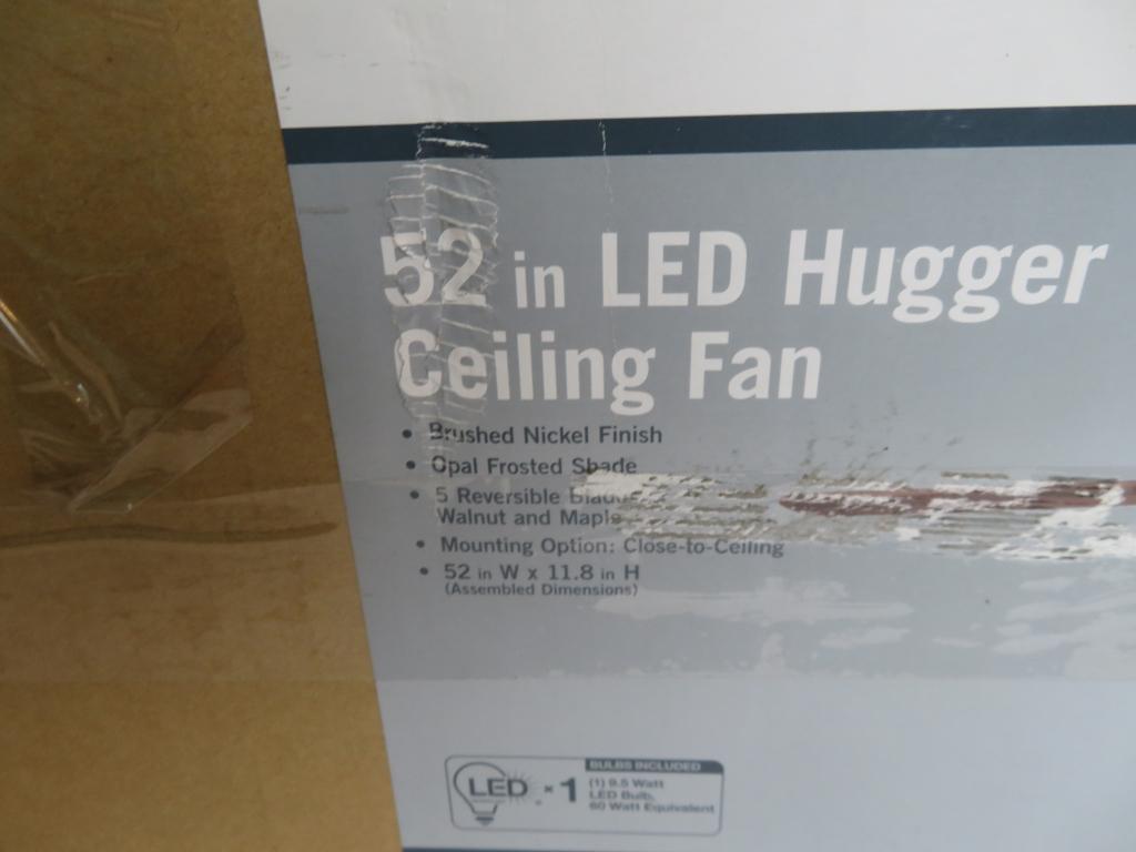 52 in LED Hugger Ceiling Fan