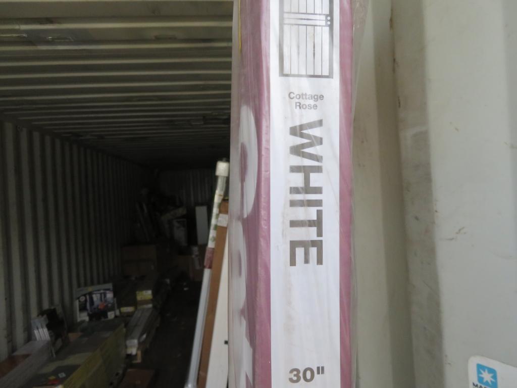 Cottage Rose White Security Door 30 x 80