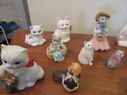 Lot of Kitten & Cat Figurines