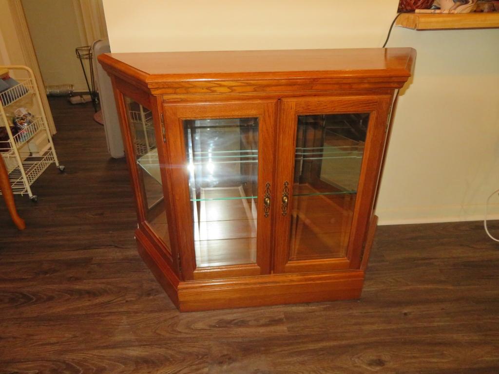 Lighted Curio Display Cabinet