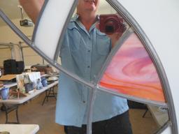 "Star" Stained Glass Mirror