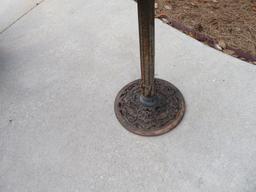 Aluminum Bird Bath w/ Cast Base