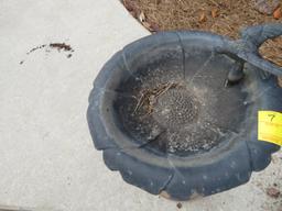 Bird Bath w/ Cast Base