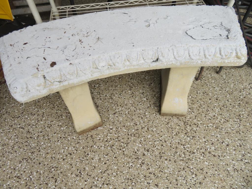 Concrete Garden Bench