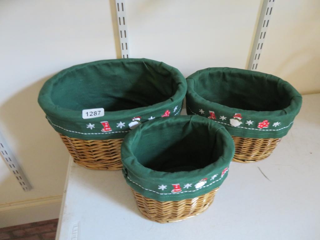 3 Christmas Baskets