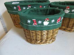 3 Christmas Baskets
