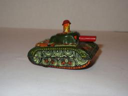 Tin Litho Army Tank - Nice Piece Small Piece in Original Box