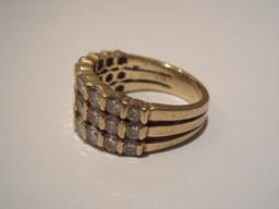 14KP  Yellow Gold Cocktail Ring