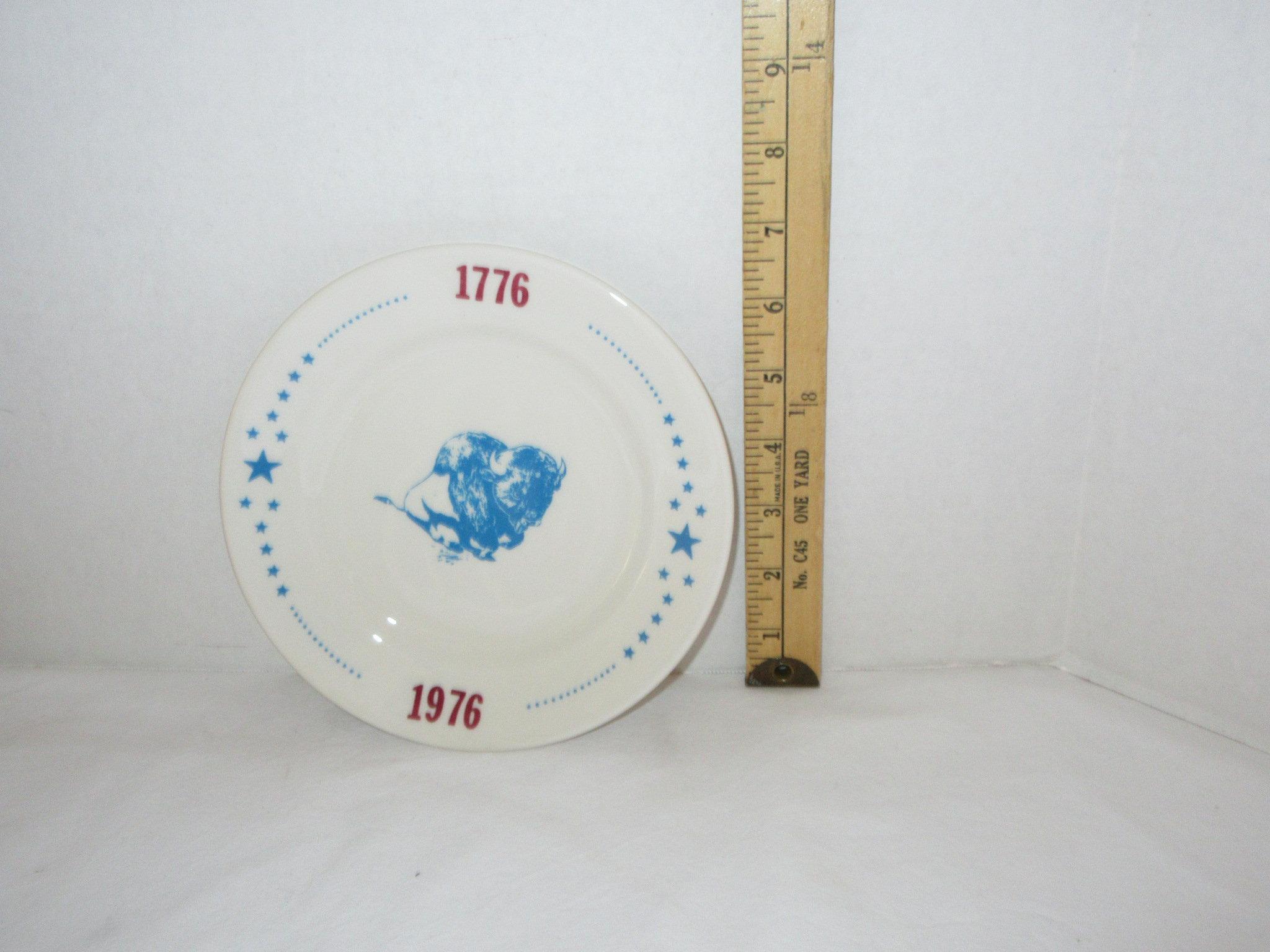 4 Buffalo China Bread & Butter Plates "1776-1976"