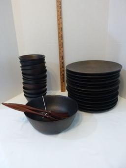 Lot - Wooden Kitchenware