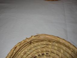 Early Double Handled Gullah Basket w/ Lid