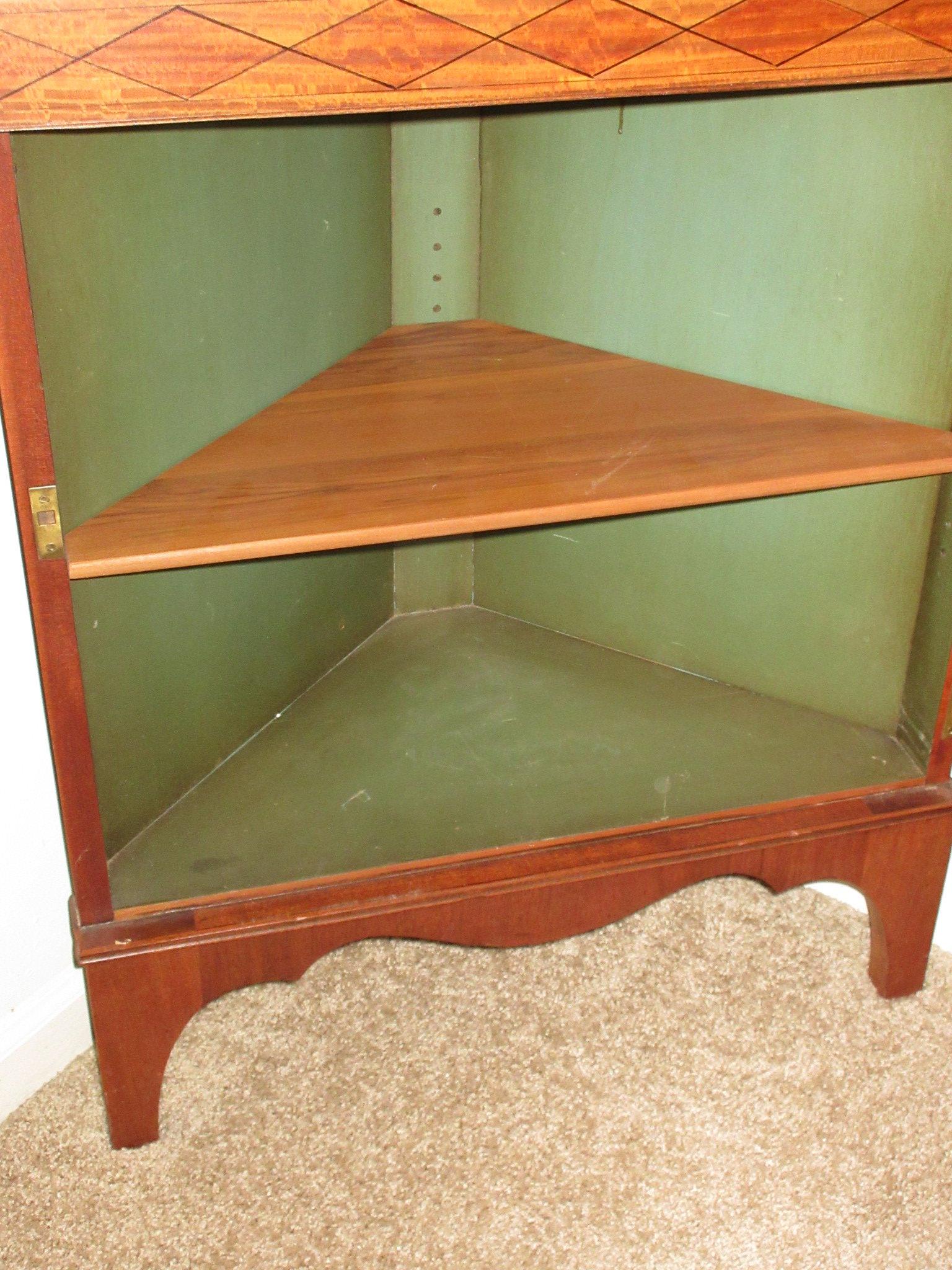 Mahogany Corner Cabinet