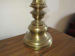 Brass Finish Lamp w/ Shade