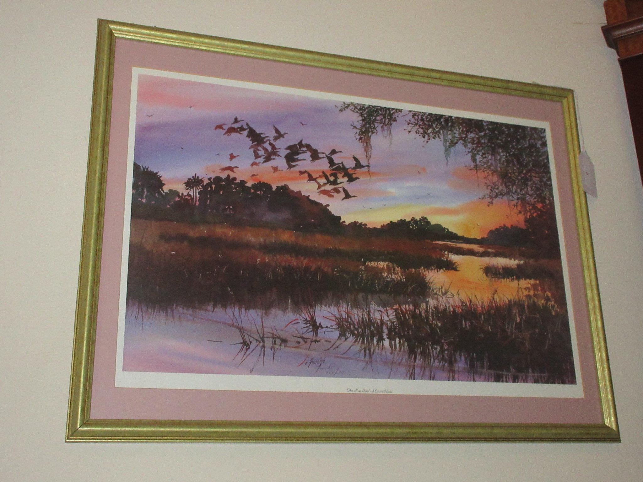Print of Edisto  Marshlands - numbered print by Fouch'e