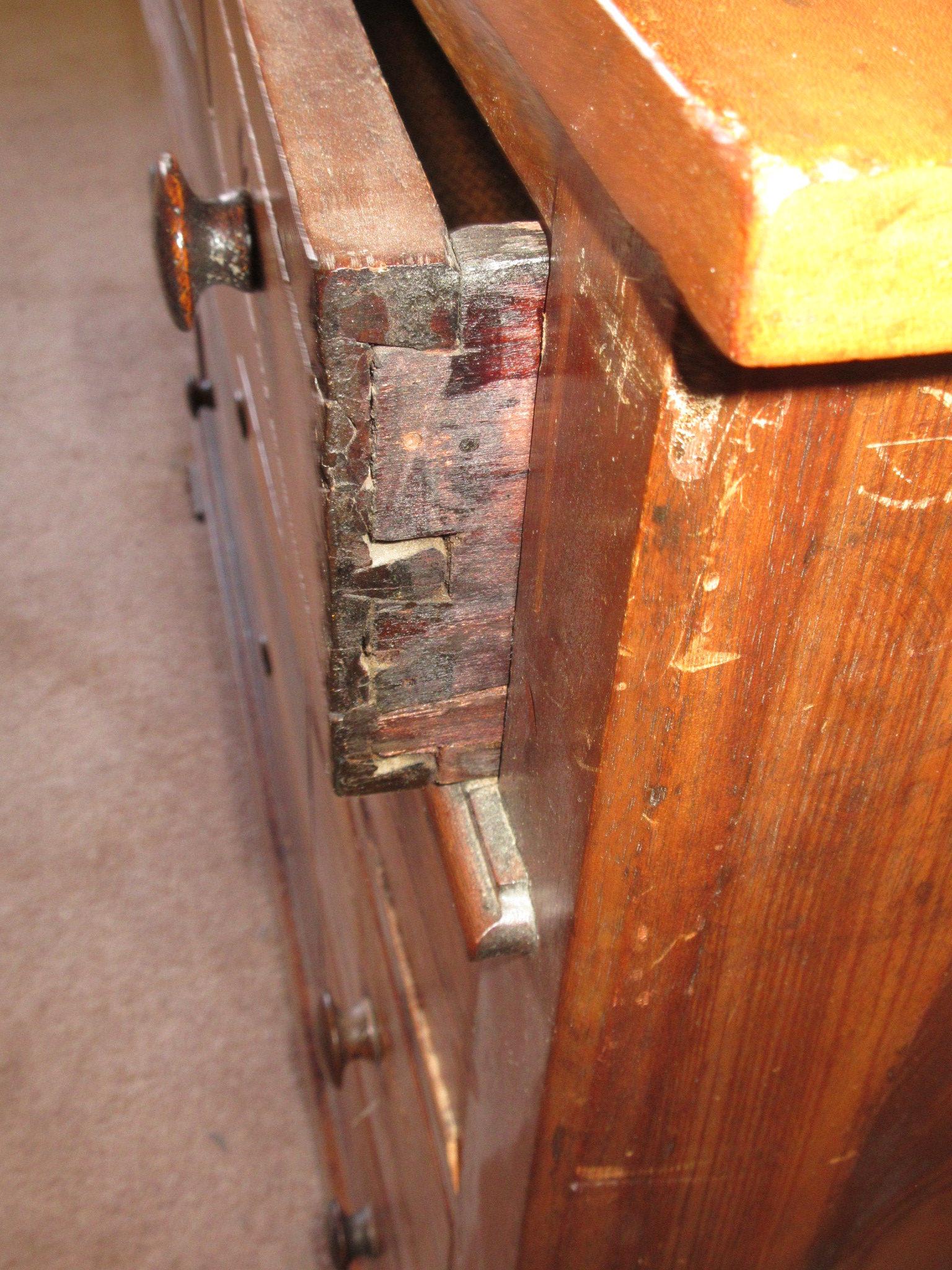 Wooden 4 Drawer Chest of Drawers - Some dings, not bad