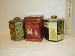 Lot - Vintage Asian Theme Tins