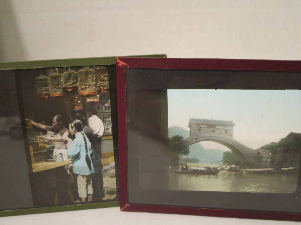 Lot - Early Glass (Color / B & W) Negatives from Shanghai & Mainland China