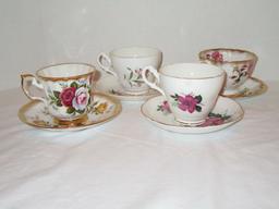 Lot - 4 Collectible Porcelain Cups & Saucers