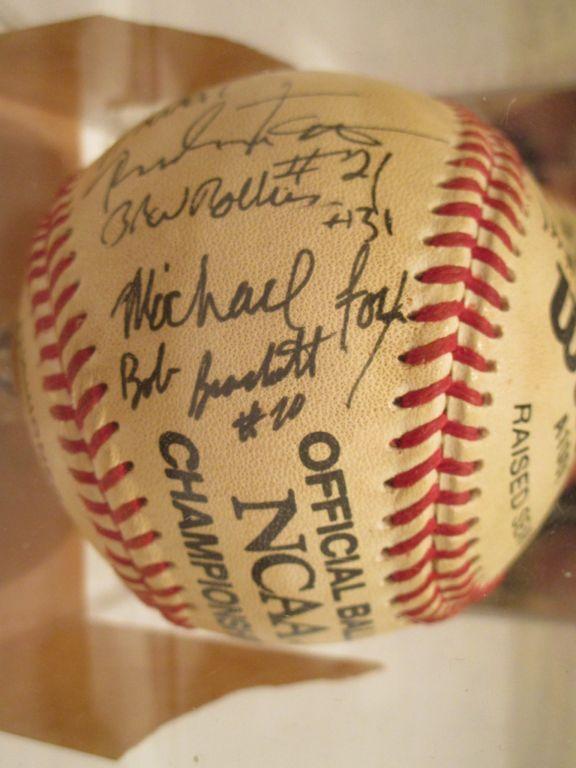 Autographed Official Baseball NCAA Championship