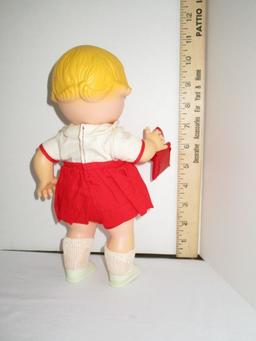 Campbell Kid Dolls - Girl - 10" high, Soft Vinyl, Moveable Head, Arms & Legs