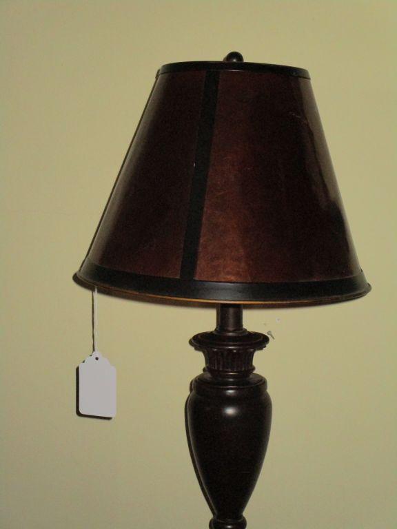 Floor Lamp w/Copper Like Metal Shade