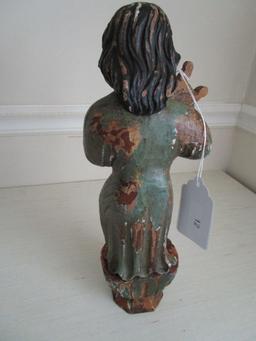 Vintage Wooden Carved Figurine