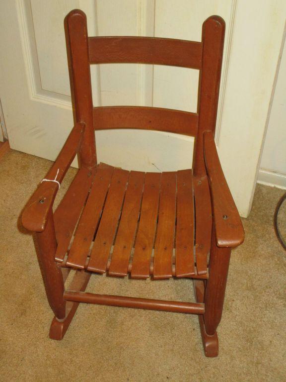 Child's Wooden Rocker