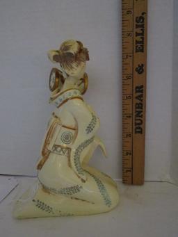 Cast Resin Geisha Figurine