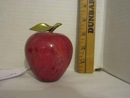 3 Red Marble Apples - 3"