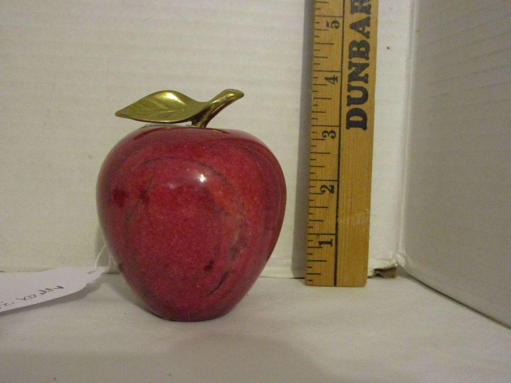 3 Red Marble Apples - 3"